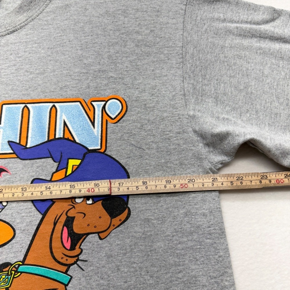Cartoon Network T-Shirt Mens L Gray Scooby-Doo Nothin But Treats Halloween - Picture 9 of 10